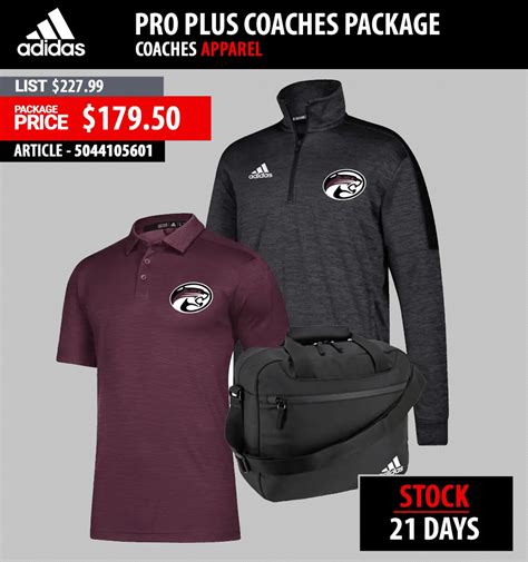 adidas coaching gear.